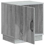 vidaXL Table de chevet Sonoma gris 43 x 34 5 x 47 cm Bois d'ingénierie