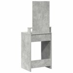 vidaXL Coiffeuse Gris béton 50 x 41 x 140 cm Bois d'ingénierie