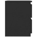 vidaXL Tables de chevet 2 Pièces Noir 30x30x40 cm Bois d'ingénierie