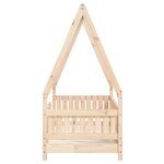 vidaXL Cadre de lit pour enfant 70x140 cm bois de pin massif