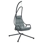 vidaXL Chaise suspendue Acier 94 x 107 x 196 5 cm Anthracite