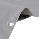 vidaXL Bâche 650 g / m² 3 5 x 5 m Gris