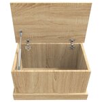 vidaXL Boîte de rangement chêne sonoma 50x30x28 cm bois d'ingénierie