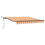 vidaXL Tissu de auvent Jaune et Orange 350 x 250 cm Polyester
