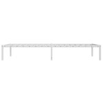 vidaXL Cadre de lit en métal sans matelas blanc 107x203 cm