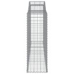 vidaXL Paniers à gabions arqués 25 Pièces 300x50x140/160 cm fer galvanisé