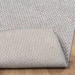 vidaXL Tapis de surface HUARTE Crème et gris 280 x 200 cm Polyester