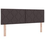 vidaXL Tête de lit Design en diamant Marron foncé 160 cm Tissu