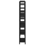 vidaXL Étagère Chêne noir 156 x 25 x 167.5 cm Bois d'ingénierie