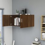 vidaXL Armoire murale Chêne marron 80x39x40 cm Bois d'ingénierie