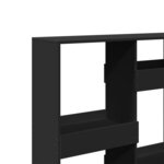 vidaXL Cloison de séparation noir 100x33x135 cm bois ingénierie