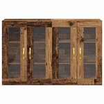 vidaXL Cabinets muraux en vieux bois 2 pièces 69 5 x 34 x 90 cm en bois d'ingénierie
