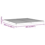 vidaXL Cadre de lit sans matelas cire marron 200x200cm bois pin massif