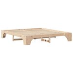 vidaXL Cadre de lit Pin massif 207 x 187 x 30 cm Bois massif en pin