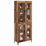 vidaXL Haut Armoire Bois Ancien 69 5 x 34 x 180 cm Bois d'ingénierie