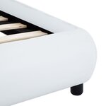 vidaXL Cadre de lit avec LED sans matelas blanc 160x200 cm