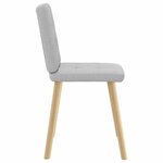 vidaXL Chaises à manger lot de 2 gris nuage tissu