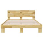 vidaXL Cadre de lit avec tête de lit sans matelas 160 x 200 cm