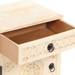 vidaXL Table de chevet 40x30x50 cm Bois de manguier massif