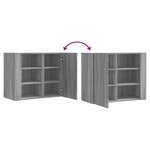 vidaXL Armoire murale sonoma gris 75x35x60 cm bois d'ingénierie