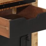 vidaXL Table de chevet 45x40x45 cm bois de manguier massif