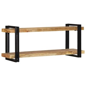 vidaXL Étagère murale 110x33x45 cm bois de manguier massif brut