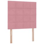 vidaXL Lit avec rangement et matelas Rose 100 x 200 cm Velours