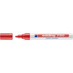 Marqueur Peinture 750 Rouge Pointe Ronde 2-4 mm EDDING