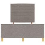 Lit vidaXL taupe 120x200 cm en tissu