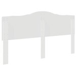 vidaXL Tête de lit Blanc 200 cm Bois d'ingénierie