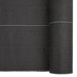 vidaXL Membrane anti-mauvaises herbes noir 0 5x10 m PP