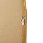 Miroir mural forme fenêtre arrondie 80 x 60 cm or 03_0007959