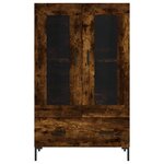 vidaXL Buffet haut chêne fumé 69 5x31x115 cm bois d'ingénierie
