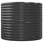 vidaXL Lit surélevé de jardin Acier enduit de poudre Anthracite