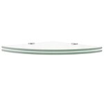 vidaXL Étagères d'angle 2 Pièces et supports Verre Transparent 35x35 cm