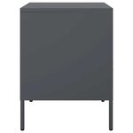 vidaXL Tables de chevet 2 Pièces anthracite 36x39x50 5 cm acier