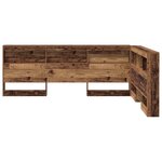 vidaXL Tête de lit de rangement Bois ancien 160 cm Bois d'ingénierie