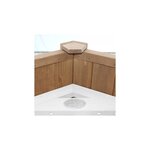 AXI Beach Tower avec balancoire nid Marron Blanc Bleu Toboggan