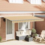 vidaXL Auvent Rétractable Multicolore 400 x 200 cm