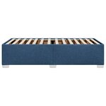 vidaXL Cadre de lit sans matelas bleu 90x200 cm tissu