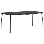 vidaXL Ensemble de meubles d'extérieur 7 Pièces Anthracite Fer et Acier