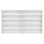 vidaXL Armoire à vitrine blanc 100x15x58 cm bois d'ingénierie