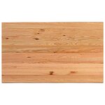 vidaXL Table à manger et bord naturel bois massif chêne rectangulaire