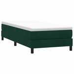 vidaXL Sommier à lattes de lit sans matelas vert foncé 100x220cm
