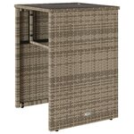 vidaXL Ensemble de bistro 3 Pièces avec coussins beige résine tressée