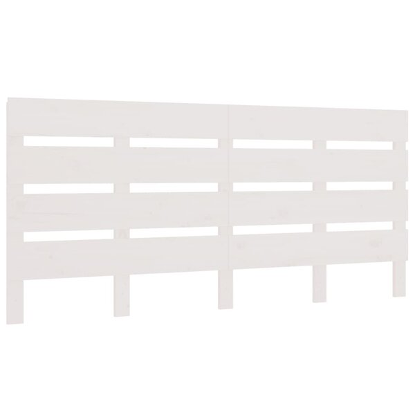 vidaXL Tête de lit Blanc 180x3x80 cm Bois massif de pin