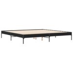 vidaXL Cadre de lit sans matelas noir 200x200 cm