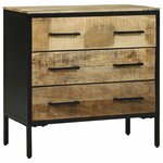 vidaXL Buffet Marron 70 x 35 x 70 cm Bois de manguier massif