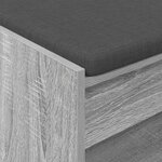vidaXL Banc d'entrée Gris Sonoma 63 x 38 x 45 cm