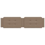 vidaXL Coussin de tête de lit Zadar cappuccino 200 cm similicuir